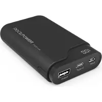 RealPower powerbank PB-7500C zwart 7.500mAh