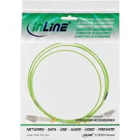 InLine LC Duplex Optical Fiber Patch kabel - Multi Mode OM5 - groen / LSZH - 25 meter