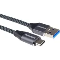 PremiumCord USB-C - USB-A 3.0 Braided 3 m USB-kabel