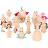TickiT Houten Betoverde Figuren.