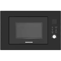 Heinner Inbouw Magnetron 23L – 800W Magnetron – Grill 1000 W –5 Vermogensstanden – LED Display – Kinderslot –Timer – Zwart