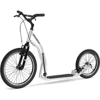 Yedoo Scooter Mula Y40, een elektrische step met luchtbanden (20/16 inch), zilverkleurig