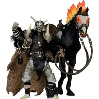 Mcfarlane Toys Spawn Actionfiguur Bloodaxe met paard (Spawn: The Dark Ages) (30e verjaardag) (Gold Label), 18 cm