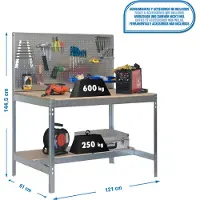 Simonwork (bancos De Trabajo) Bt2 Werkbank 1445x1210x610 Mm