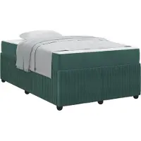 vidaXL Bedframe Donkergroen 120 x 190 cm Stof