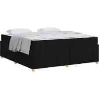 vidaXL Bedframe met matras Zwart 180 x 200 cm Stof