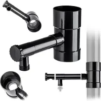 Kadax Regenwateropvangbak met ventiel, 90 mm, grafietkleur