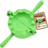 Kadax Ravioliformer, deegzakvorm, pierogi-maker, vorm voor deegzakken en ravioli, knoedeluitstekers, handmatige deegpers, dumplingmaker machine (groen, 1 stuks)