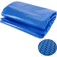 Mendler Zwembadafdekking Warmtezeil Afdekzeil Zonnezeil Zonnezeil, dikte: 200 µm ~ rond 4,57m blauw