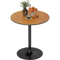 HOMCOM -Eettafel-70x70x75cm-MDF-Bruin