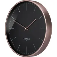 KIENZLE DCF radio-gestuurde wandklok, roze goud / zwart, 25 cm