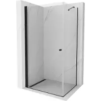 Mexen Pretoria douchecabine met scharnier 80 x 70 , transparant, zwart - 852-080-070-70-00