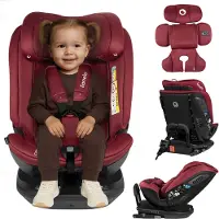 Lionelo Bastiaan RWF i-Size Autostoel 0-36 kg – ISOFIX – 360° Draaibaar – i-Size R129 – Achterwaarts & Voorwaarts – Zijbescherming – Tri-Guard Hoofdsteun – Vanaf Geboorte tot 12 Jaar
