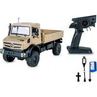 Jamara Mercedes-Benz Unimog U5023, schaal 1:14, beige, 2,4 GHz