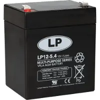 Landport LP12-5.4 VRLA AGM Loodaccu (12V, 5.4 Ah, T2 terminal)