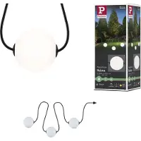 Paulmann 94912 Lichtketting Bollen Buiten Aantal lampen 3 Warmwit Verlichte lengte: 1.7 m Dimbaar