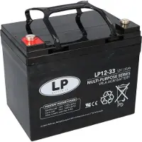 Landport LP12-33 VRLA AGM Loodaccu (12V, 33 Ah, T6 terminal)