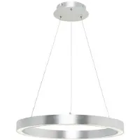 Zumaline Discue Line CARLO LED Plaphonmp - Modern Zilver (Ø40cm)