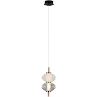 ITALUX LED-hanglamp 8W TESTA PND-84938-2-BK van