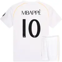 Real Madrid 25/26 Mbappe Home Set Wit 12 Years Jongens,Meisjes