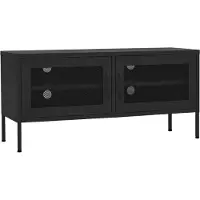 vidaXL Tv-meubel 105x35x50 cm staal zwart