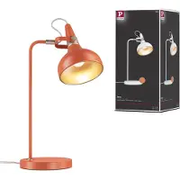 Paulmann Tafellamp Juna STYLE, geel / oranje, Woon-/ Eetkamer, metaal, Modern, Tafellamp