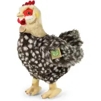 Rappa ECO knuffel hen met ei 33 cm - realistische knuffel van recyclede PET flessen