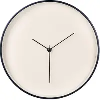 Sensahome Wandklok London - Minimalistisch Design Ronde Klok - Nordic Stijl - Ø30cm - Beige