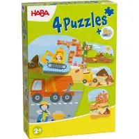Haba Bouwplaats Puzzel (3 en 4 stukjes)
