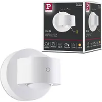 Paulmann Wandlamp buiten Zorik, dimbaar, wit / opaal, Badkamer, Kunststof, Modern, Wandlamp buiten