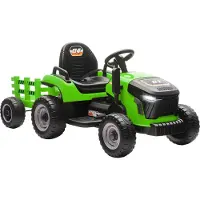 AIYAPLAY Elektrische Constructie Speelgoedauto Kunststof, Metaal 139L x 58B x 55H cm Groen