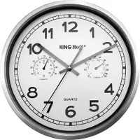 King Hoff Wandklok 30Cm Kh-5027 Met Thermometer