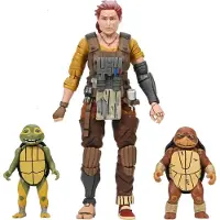 NECA Teenage Mutant Ninja Turtles Ronin De Laatste De Verloren Jaren Grammy April Met Baby Yi & Moja Actiefiguur 18 Cm