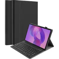 Cazy Tablet Hoes met Toetsenbord geschikt voor Lenovo Idea Tab Plus - QWERTZ Bluetooth Keyboard Case - Zwart