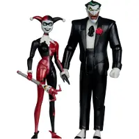 Mcfarlane Toys Batman: The Animated Series, DC Direct actiefiguren: Harley Quinn & The Joker (Mad Love), (Gold Label), 18 cm