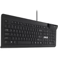 Asus Smart Card Keyboard KU100, Volledig formaat (100%), Kabel, USB, Zwart