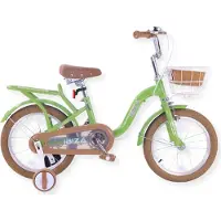Buxibo - Kinderfiets voor Meisjes - Ibiza - 16 Inch - Groen