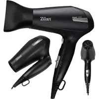 Zilan Föhn ZLN9396 – 2000W Krachtige Haardroger – Ionische Technologie – Inklapbare Reisföhn – 2 Warmtestanden & Coolshot – Zwart