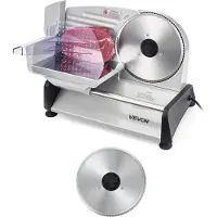 Vevor Universele Vleessnijmachine 200 W Elektrische Snijmachine met 19 cm Mes
