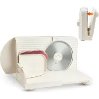 Vevor Universele Vleessnijmachine 180 W Elektrische Snijmachine met 17 cm Mes