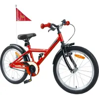 vidaXL Kinderfiets 18 Inch voor 5-7 jaar oud Rood