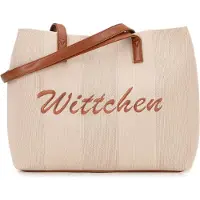 WITTCHEN Dames shoppertas met eco-leren elementen, beige en bruin