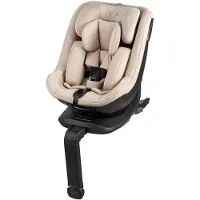Kinderkraft Autostoeltje I-GUARD i-Size AIR FLOW 40–105 cm | ISOFIX + steunpoot | 360° draaibaar | 4-sterren veiligheid - Beige