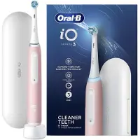 Oral-B Elektrische tandenborstel iO Series 3 Roze – magnetische tandenborstel – met reisetui & oplaadstation – 3 reinigingsstanden