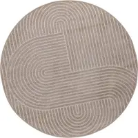 vidaXL Binnen- en buitenkleed PALMERAS Beige Ø 120 CM Polyester