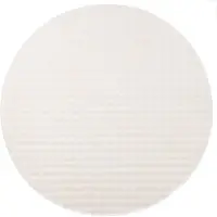 vidaXL Vloerkleden Rond SIROLO Crèmekleurig Ø 160 CM Polyester