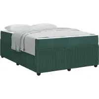 vidaXL Bedframe Donkergroen 140 x 200 cm Stof