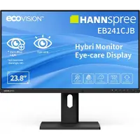 Hannspree EB241CJB LED-monitor Energielabel E (A - G) 60.5 cm (23.8 inch) 1920 x 1080 Pixel 16:9 6 ms HDMI, DisplayPort, USB-C, USB-A, USB-B TN LCD