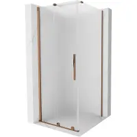 Mexen Velar schuifdouchecabine 120 x 120 , matglas, rosegoud - 871-120-120-31-60
