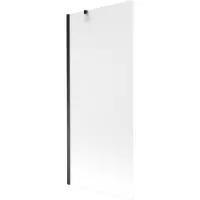 Mexen Next badwand 1-vleugelig 80 x 150 , matglas, zwart - 895-080-000-00-30-70